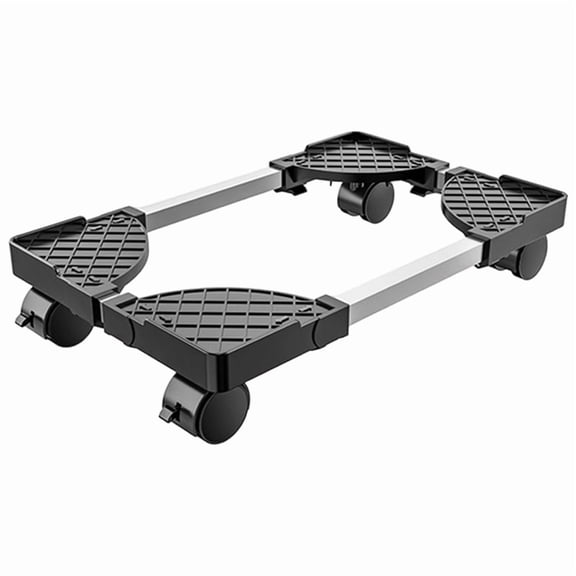 Osfvolr Computer Tower Stand, Adjustable Mobile CPU Holder PC Tower Stand with Rolling Caster Wheels, Pc Floor Riser Stand A
