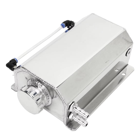 Osfvolr Coolant Overflow Tank Aluminium Alloy 2L Capacity Universal Radiator Reservoir Tank for Most Cars