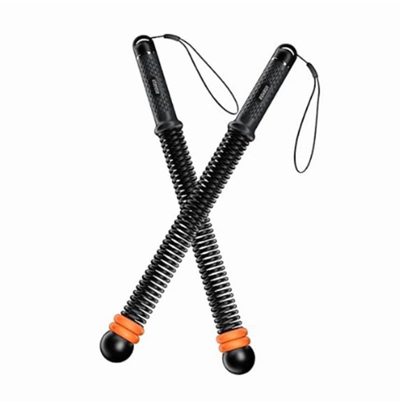 Osfvolr Cordless Battle Ropes with Adjustable Resistance Springs - Weighted Ropeless Battle Rope for Home Gym Exercise