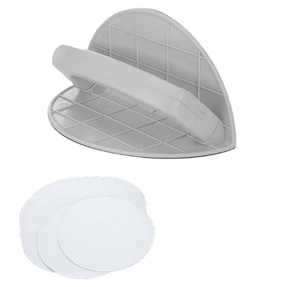 Osfvolr Corner Sander, Self-Adhesive Semi-Circular Sanding Tool with 320 Grit Sandpaper for Woodworking and Drywall