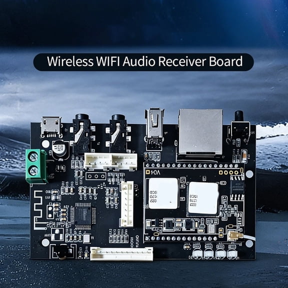 Osfvolr D50 Wireless Audio Receiver Board Bluetooth WiFi Stereo Music Module for DIY Multiroom Home Theater System