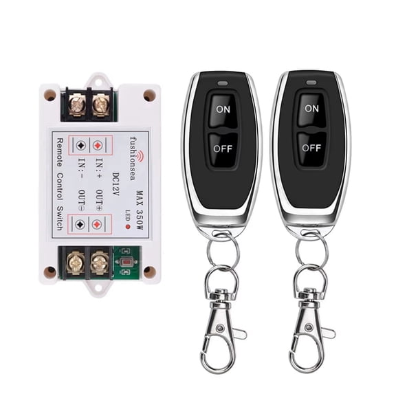 Osfvolr DC 12V 433MHz Wireless Remote Control Switch 40A High Current Relay Receiver for Motor Pumps & Lights