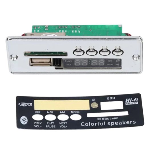 Osfvolr DC 12V MP3 BT Decoding Board Car Audio Mp3 Decoder USB TF FM Radio Module Color Screen MP3 Player