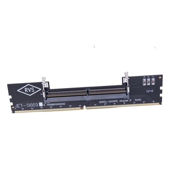 Osfvolr DDR5 Laptop to Desktop Memory Adapter Card Memory RAM Connector Adapter DIMM Card SO-DIMM to PC Computer Converter
