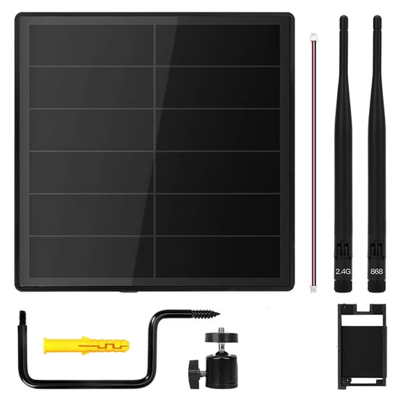 Osfvolr DIY 5W Solar Panel with Antenna for RAK4631 SX1262 Solar Power Dev-Board Compatible with LoRaWAN & Mesh/Meshcore 868MHz