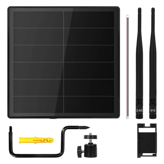 Osfvolr DIY 5W Solar Panel with Antenna for RAK4631 SX1262 Solar Power Dev-Board Compatible with LoRaWAN & Mesh/Meshcore 915MHz
