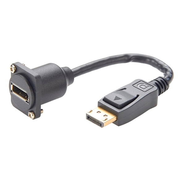 Osfvolr DP1.2 Panel Mount Feedthrough Connector Female to Male Panel Coupler with D-Type and XLR Mount