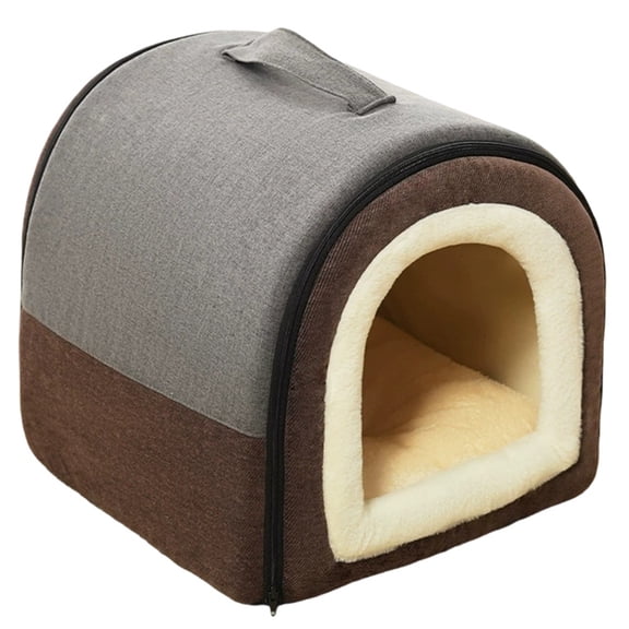 Osfvolr Deluxe Pet Bed for Small to Medium Dogs and Cats: Soft, Non-Slip, Detachable Design Grey