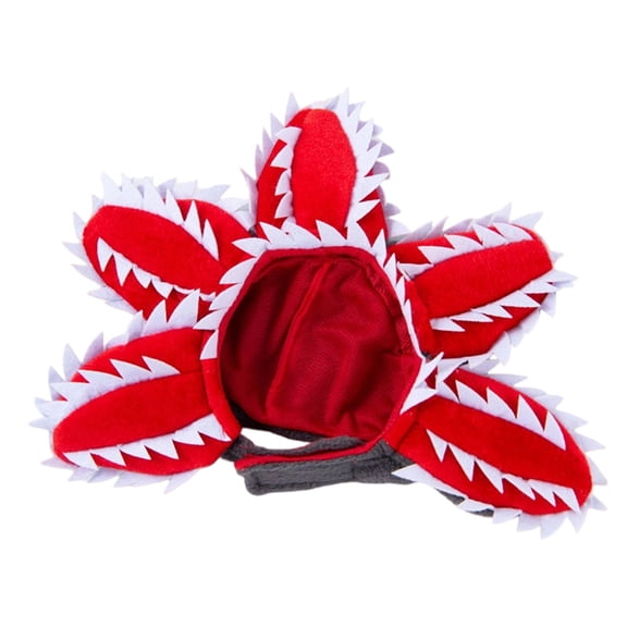 Osfvolr Demogorgon Dog Costumes and Pet Hats, Funny Carnivorous Plant Dog Adjustable Hats, Cat Role-Playing Party Costumes S