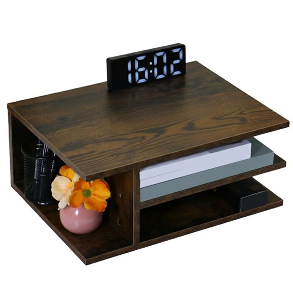 Osfvolr Desktop Stationery Storage Rack Printer Shelf Home Desk Storage Storage Shelves B