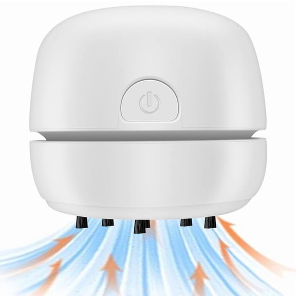 Osfvolr Desktop Vacuum Cleaner USB Rechargeable, Portable Mini Vacuum for Dust, Crumbs, Keyboard, Car and Home