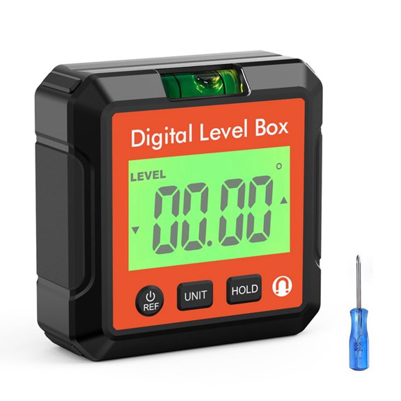 Osfvolr Digital Level Box Magnetic Digital Inclinometer Multi Angle Measuring Ruler Electronic Protractor with LCD Display