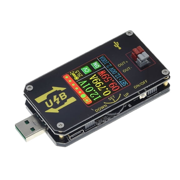 Osfvolr Digital USB DC DC Converter CC CV Adjustable 0.6-30V 2A 15W Step-Down Power Module 5V 9V 12V 24V Desktop Power Supply