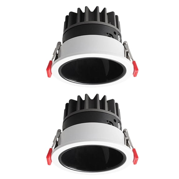 Osfvolr Dimmable Recessed Anti-Glare LED Downlight Ceiling Light Spot Light Indoor Lighting Background Light 12W Black