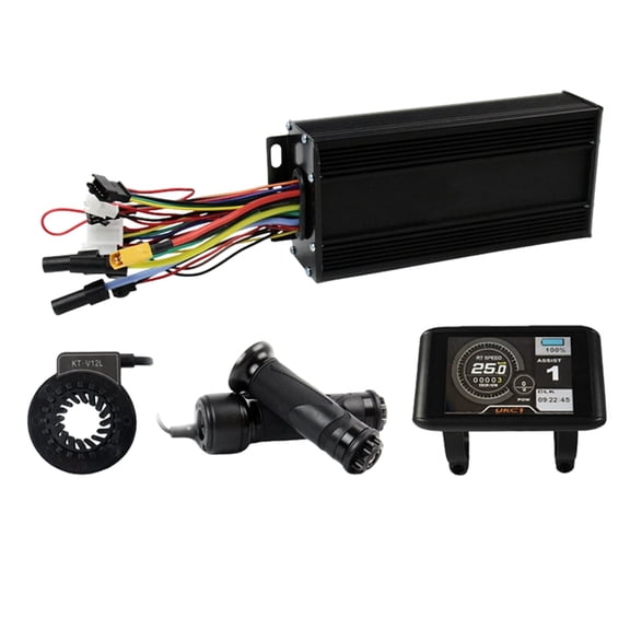 Osfvolr Electric Bike 3-Mode Controller 45A 36V48V52V XT150 Controller with UKC1 Display for 2000W Brushless Motor Accessories