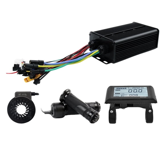 Osfvolr Electric Bike 3-Mode Controller 60A 48V-72V XT150 Controller with SW900 Display for 3000W Brushless Motor Accessories