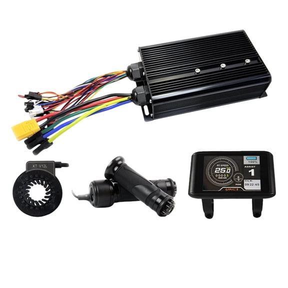 Osfvolr Electric Bike 3-Mode Controller 80A 48V-72V XT150 Controller with UKC1 Display for 5000W Brushless Motor Accessories