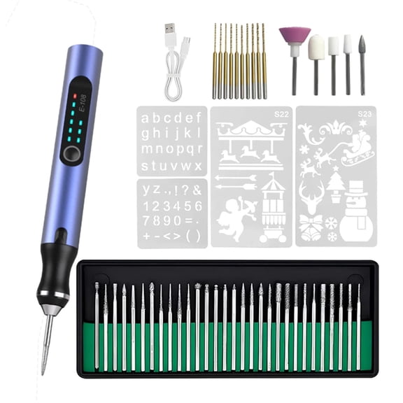 Osfvolr Electric Engraving Pen,USB Rechargeable Engraving Tool,Portable DIY Rotary Engraver for Jewelry Wood Glass Stone Carving