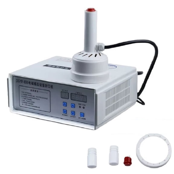 Osfvolr Electromagnetic Induction Sealing Machine Handheld Electromagnetic Induction Aluminum Foil Sealing Machine 600A US Plug