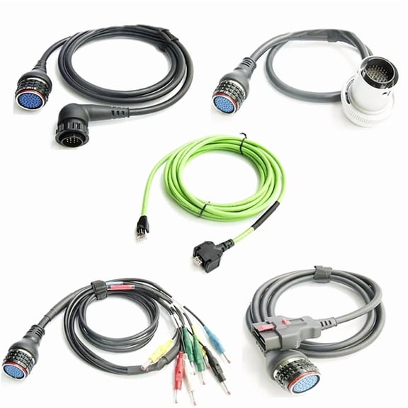Osfvolr For MB STAR C4 C5 OBD2 Connection Cables 38PIN/14PIN 16/4PIN OBD2 Testing Cable Net LAN Cable