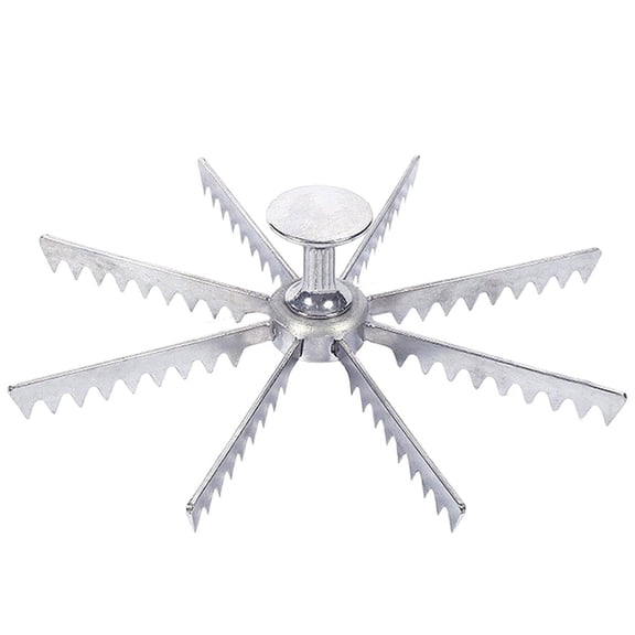 Osfvolr Gear Pizza Cutter - Alloy Guideline Portion Divider for Even , 6, 8, 10 Options 8