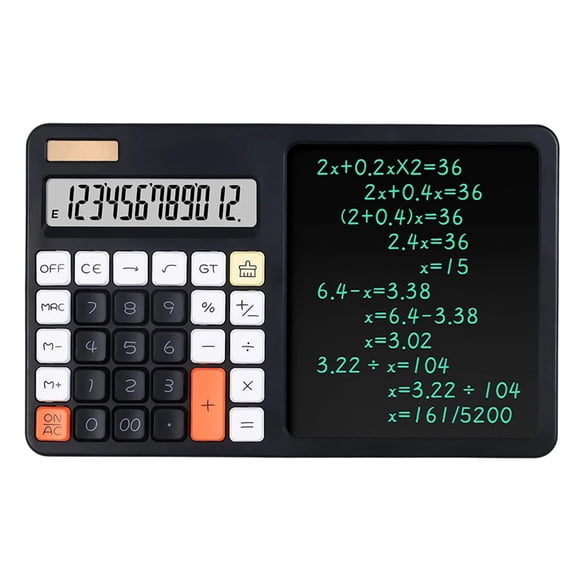 Osfvolr Hand-Drawn Calculator with 12-Digit Display and Built-in Pen (Battery Not Included)