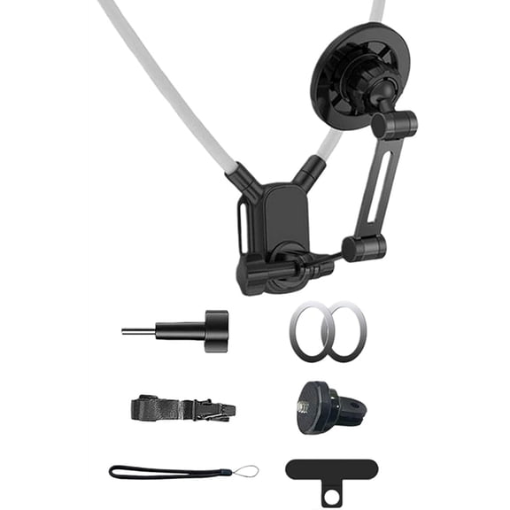 Osfvolr Hands-Free Chest Magnetic Mount Tripod for Action Cameras and Phones, Vlog Video Recording with Enhanced Stability