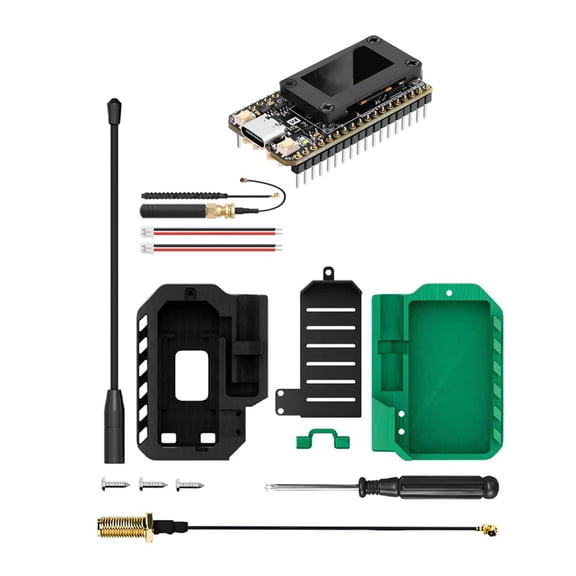 Osfvolr Heltec LoRa 32 V4 Meshtastic GPS  SX1262 0.96inch OLED Solar Powered Dev-Board Mesh Network WiFi LoRa BLE with Case