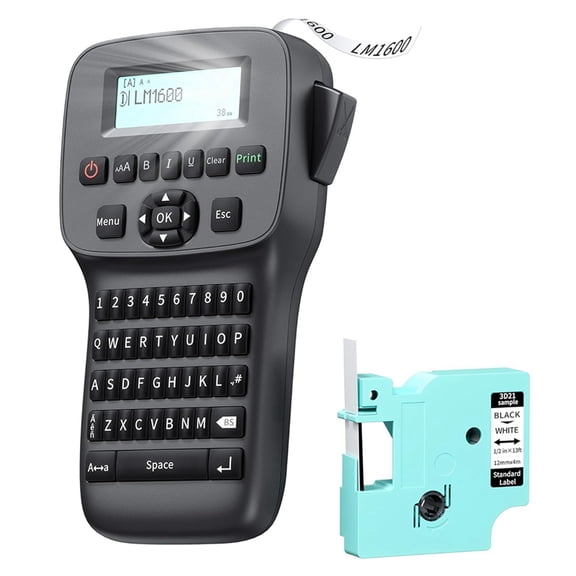 Osfvolr Industrial Label Maker Machine, Handheld Label Maker Bluetooth Wire Cable Labeling Machine for Home  Warehouse