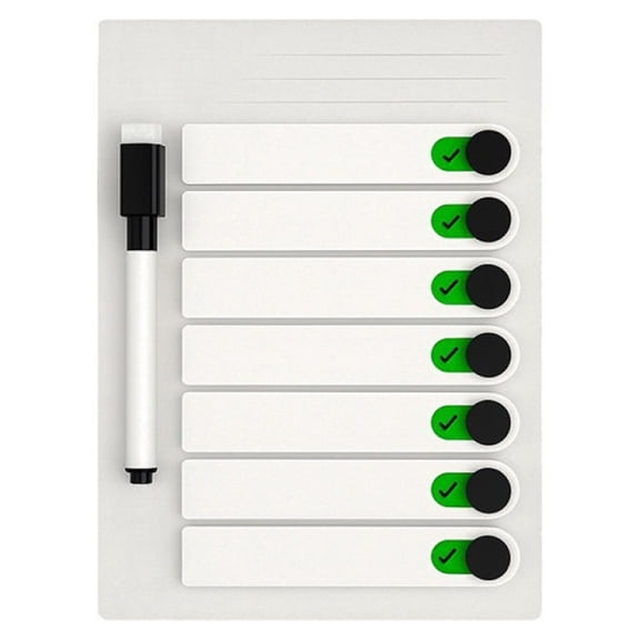 Osfvolr LCD Writing Tablet Magnetic Chore Chart for Fridge,Digital to Do List ADHD Tool One-Click Clear Digital Rewritable Board