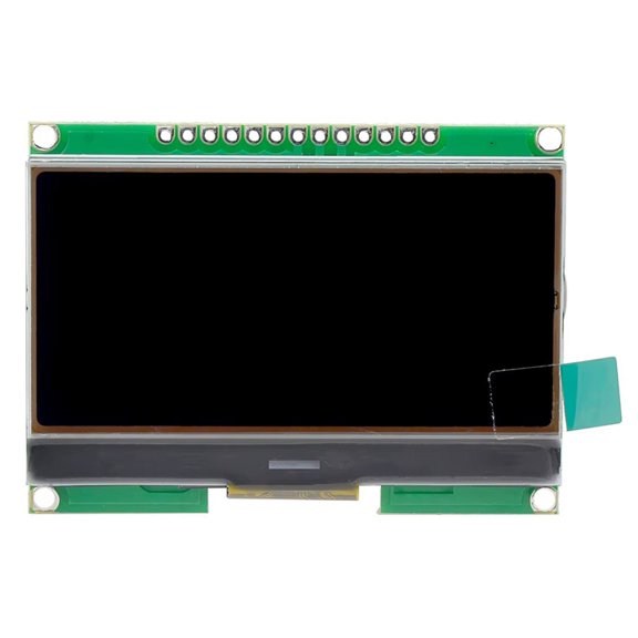 Osfvolr LCD12864 12864-06D, 12864, LCD Module, COG, with Chinese Font, Dot Matrix Screen, SPI Interface Black