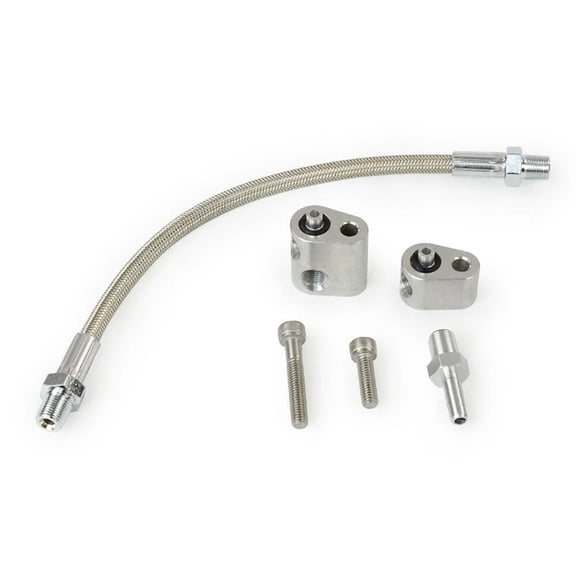 Osfvolr LS1 Cylinder Head Coolant Steam Port Crossover Throttle Body Bypass Hose Kit Compatible for LS1, , LS3, LS6