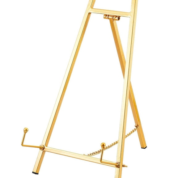 Osfvolr Large Metal Desktop Easel, Picture Frame, Wedding Display Photo Frame, Mirrored Art Display Stand C