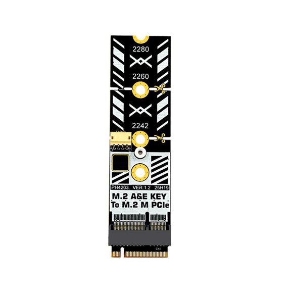 Osfvolr M2 A+E Key to M2 NVME Adapter Converter M.2 Wifi Interface A/E to M Key Expansion Card for 2230 2242 2260 2280 NVME SSD