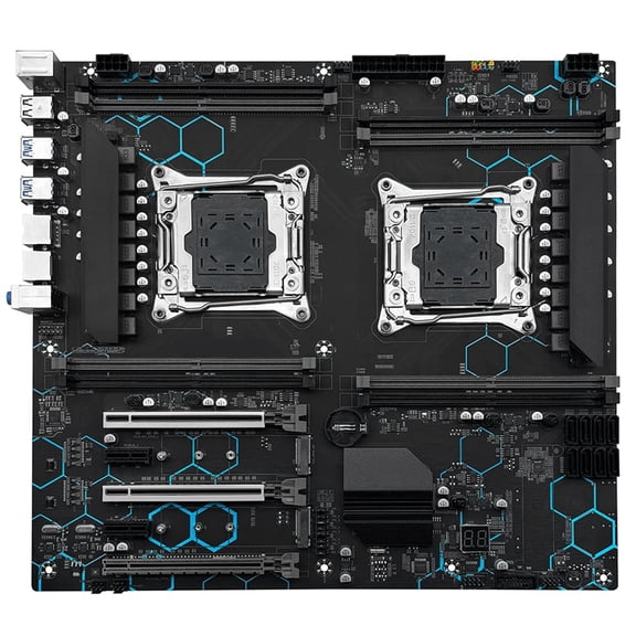 Osfvolr MACHINIST X99 MD8 Motherboard Dual CPU E-ATX Support Xeon LGA 2011-3 Processor 8 DDR4 Slot USB3.0 SATA3 NVME M.2