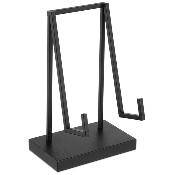 Osfvolr Metal Display Easel Stand 8 X 5 X 3 Inch Black Tabletop Easel Stand Tabletop Display Holder for Books Plate Photo Frame