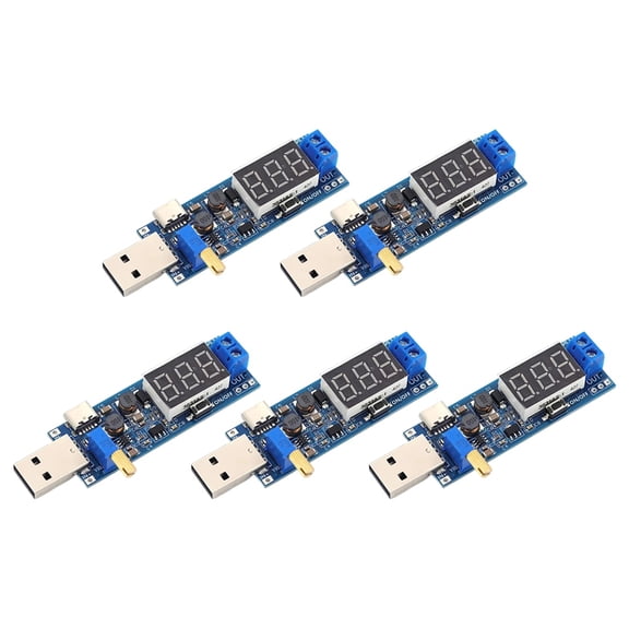 Osfvolr Micro Adjustable Power Boost  Converter USB Step UP/Down Power Supply Module DC 5V to DC1.2V-24V Adjustable Output A