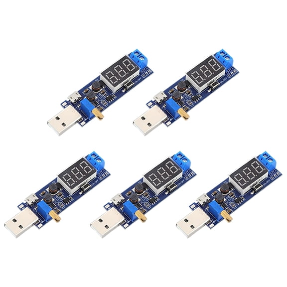 Osfvolr Micro Adjustable Power Boost  Converter USB Step UP/Down Power Supply Module DC 5V to DC1.2V-24V Adjustable Output B