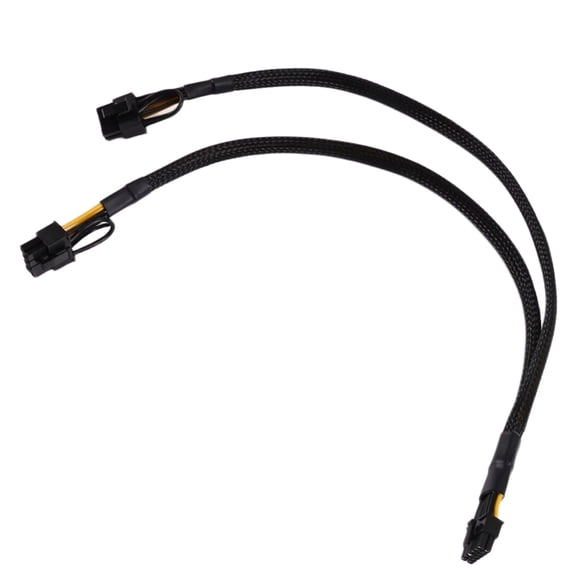 Osfvolr Mini 12-Pin to Dual 8-Pin (6+2pin) PCI-E Graphics Card Power Cable Male to Male Y-Splitter Video Card Power Extender