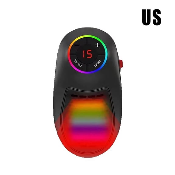 Osfvolr Mini Heater Desktop Heater Intelligent Remote Control Hot Air Fan Portable Electric Heater for and Home C US Plug
