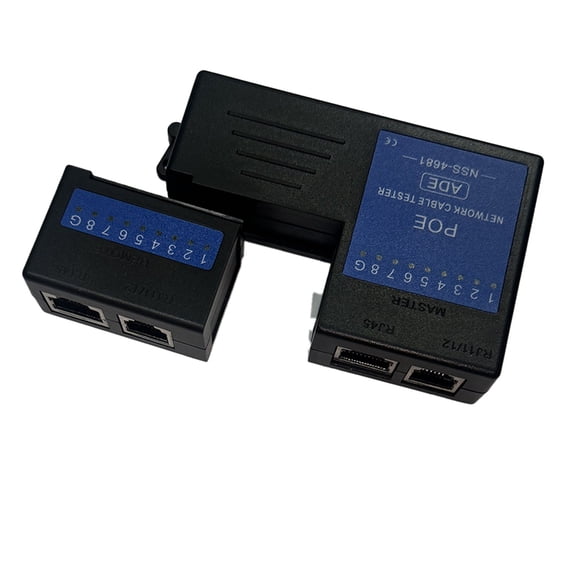 Osfvolr Mini RJ45 Cable Tester Lan Ethernet Network RJ11 RJ12 CAT5 6 7 UTP LAN Cable Testing Tester Networking Tool Support PoE