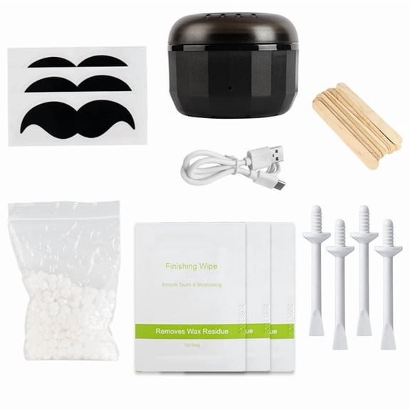Osfvolr Mini Wax Warmer Kit for Eyebrow, Ear, and Nose Hair Removal, Fast Heating, Smart Temp Control
