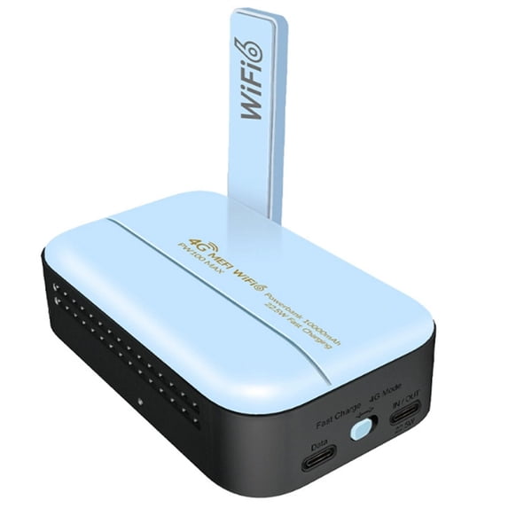Osfvolr New 4G SIM Card Wireless Router LTE Mobile Router Type-C USB Hotspot Portable Power Bank WIFI A
