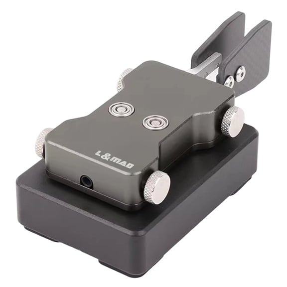Osfvolr New Double-Paddle Automatic CW Key 3.5mm Shortwave Radio Morse Code Key Telegraph Training Key A