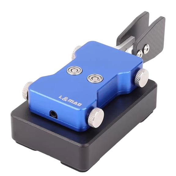 Osfvolr New Double-Paddle Automatic CW Key 3.5mm Shortwave Radio Morse Code Key Telegraph Training Key B