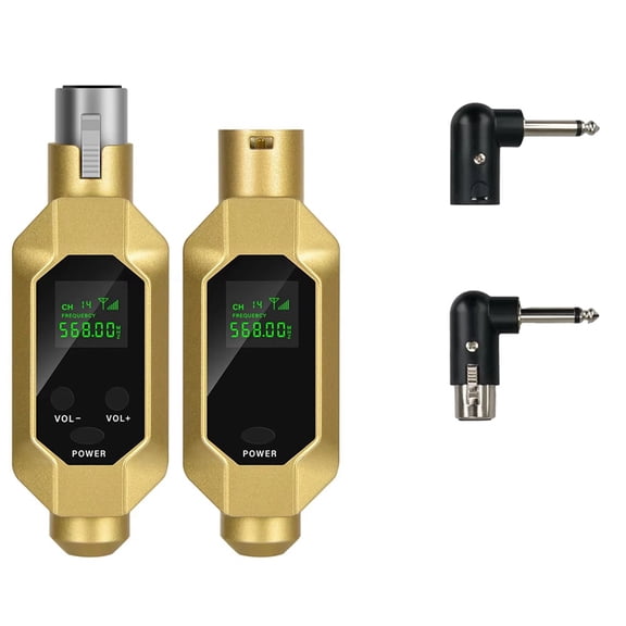 Osfvolr New Wireless Microphone Converter XLR Transmitter and Receiver Microphone Wireless System for Dynamic Microphone A