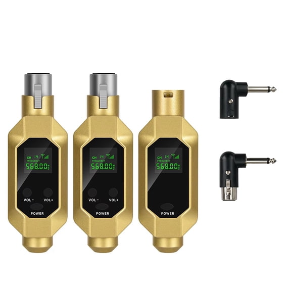 Osfvolr New Wireless Microphone Converter XLR Transmitter and Receiver Microphone Wireless System for Dynamic Microphone B
