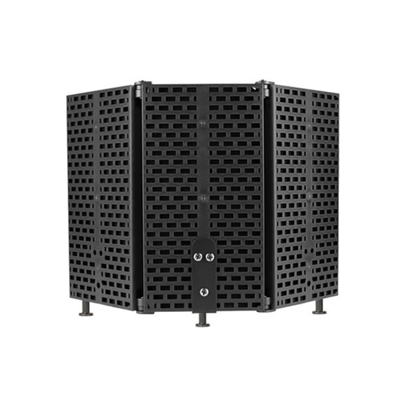 Osfvolr Panel Reflection Filters Studio Recording Microphone Isolation Shield Suitable for Any Condenser Mic Three Doors