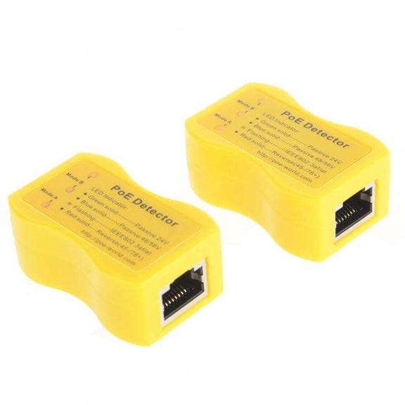 Osfvolr PoE Detector RJ45 PoE Tester with LED Display, Quickly Identify Power over Ethernet, 24V/48V/56V Network Cable Tester