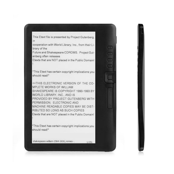 Osfvolr Portable 7inch Ebook Reader Colorful Screen Supports Memory Card Digital Book Read EBook Reader Reader 8G